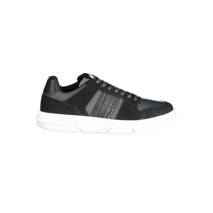 Priser på Tommy Hilfiger Black Polyester Sneaker