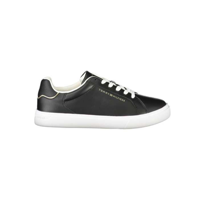 Priser på Tommy Hilfiger Black Polyester Sneaker