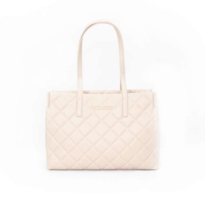 Priser på Valentino Bags Ocarina Shopper Ecru VBS3KK10