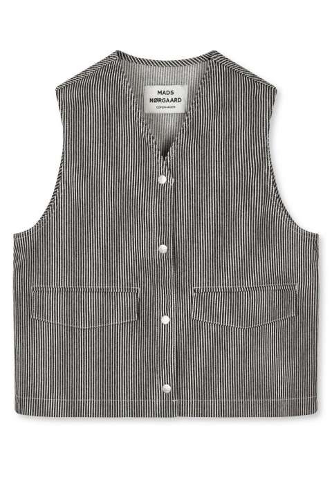 Priser på Mads Nørgaard - Vest - Hickory Punk Molly Vest - Black/White