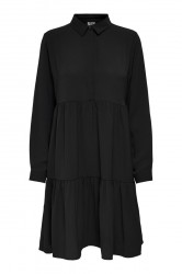 JDY - Kjole - JDY Piper L/S Shirt Dress - Black