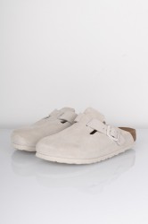 Birkenstock - Sandal - Boston Suede Leather - Antique White