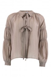 Continue - Bluse - Mona Bow - Nougat