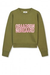 Mads Nørgaard - Sweatshirt - Organic Sweat Tilvina Sweatshirt - Martini Olive