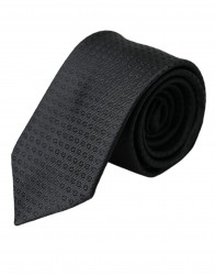 Dolce & Gabbana Black STAFF Patterned Cotton Adjustable Herre Tie