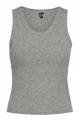 Pieces - Top - PC Anibi SL Bra Top - Light Grey Melange