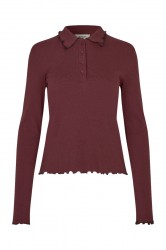 Modström - Bluse - Magdalonemd LS Polo - Andorra