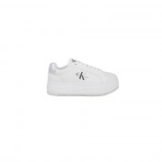 Calvin Klein Silver Leather Sneaker